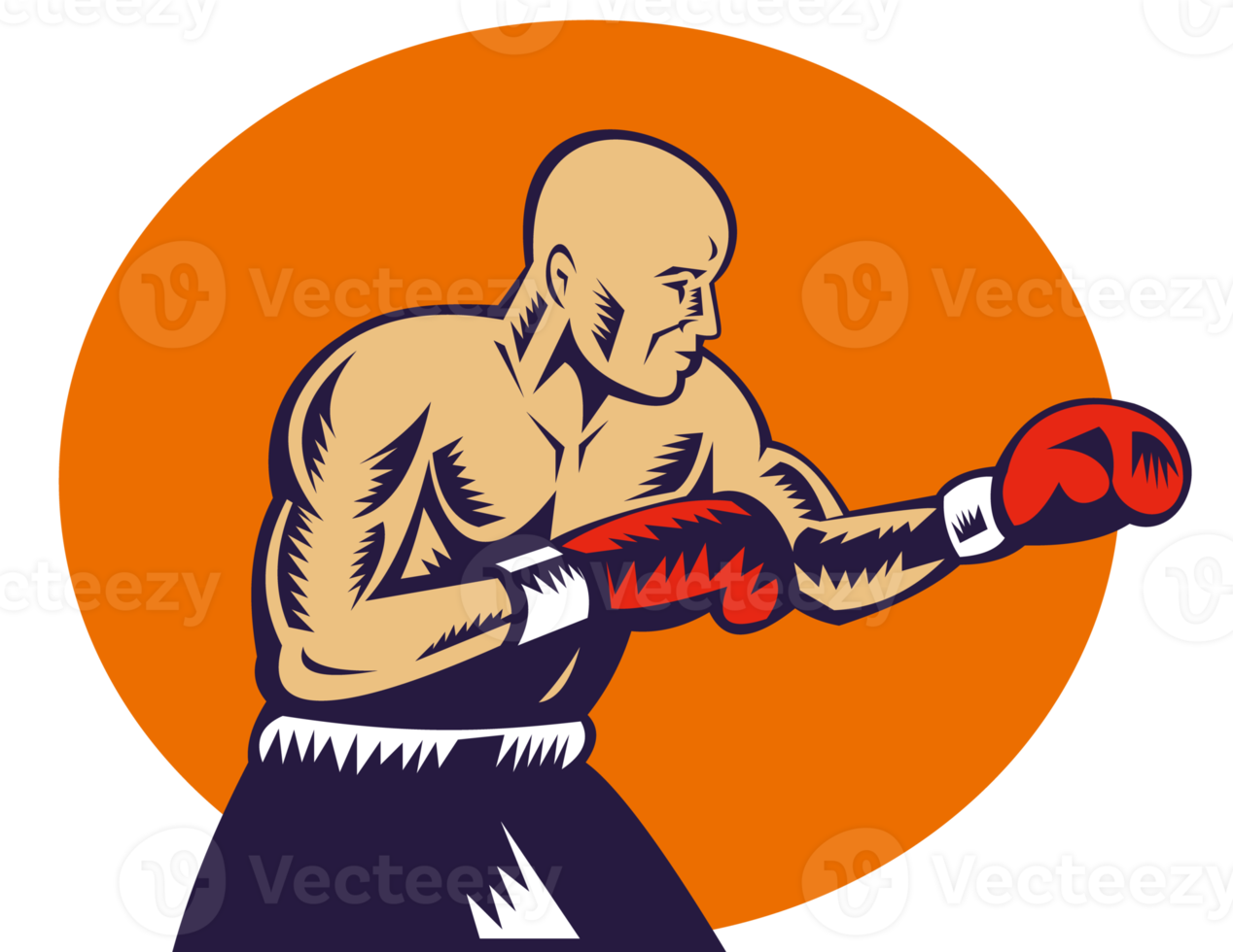 boxer jabbing side view png