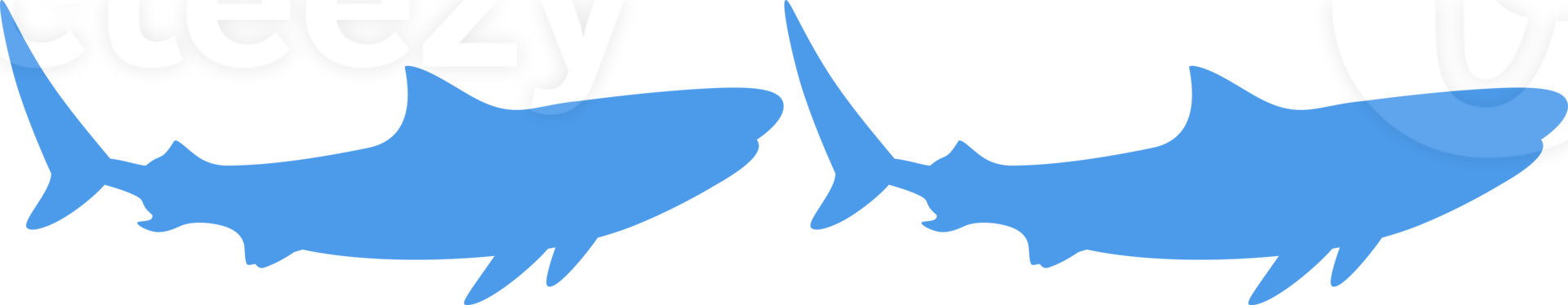 Shark Silhouette for Logo, Pictogram, Website, Art Illustration, Infographic, or Graphic Design Element. Format PNG