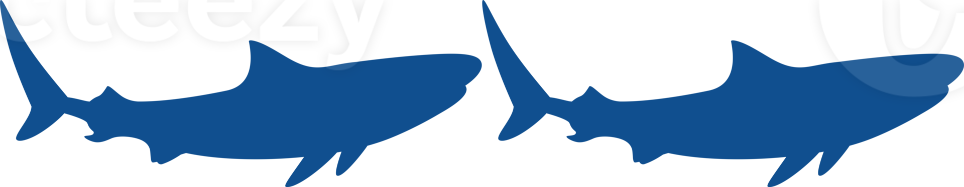 Shark Silhouette for Logo, Pictogram, Website, Art Illustration, Infographic, or Graphic Design Element. Format PNG