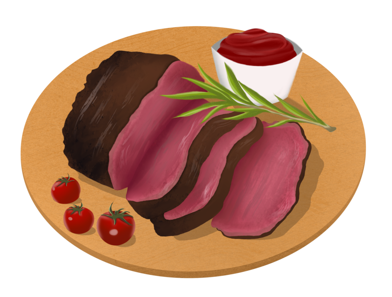 Steakfleischstücke für Menü png