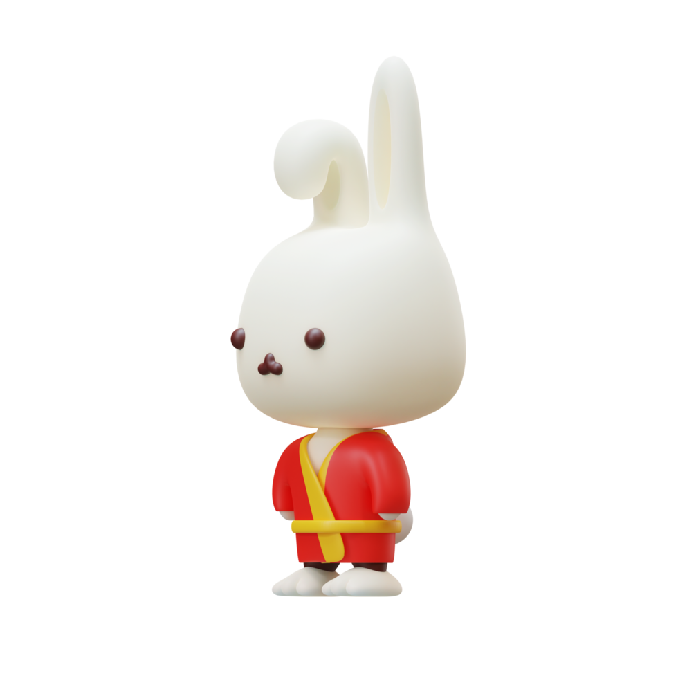 Chinese New Year Of Rabbit 3D Element 03 png