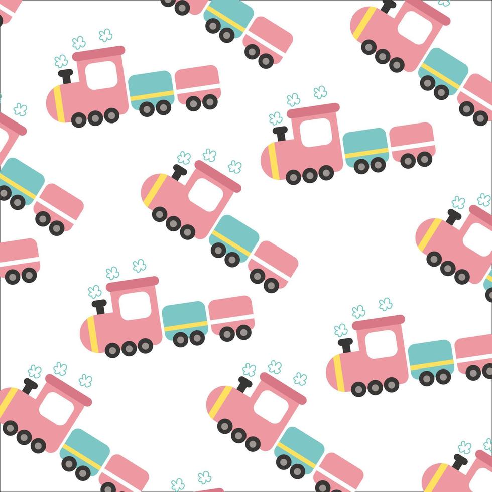 Train patterns suitable for wallpaper vector