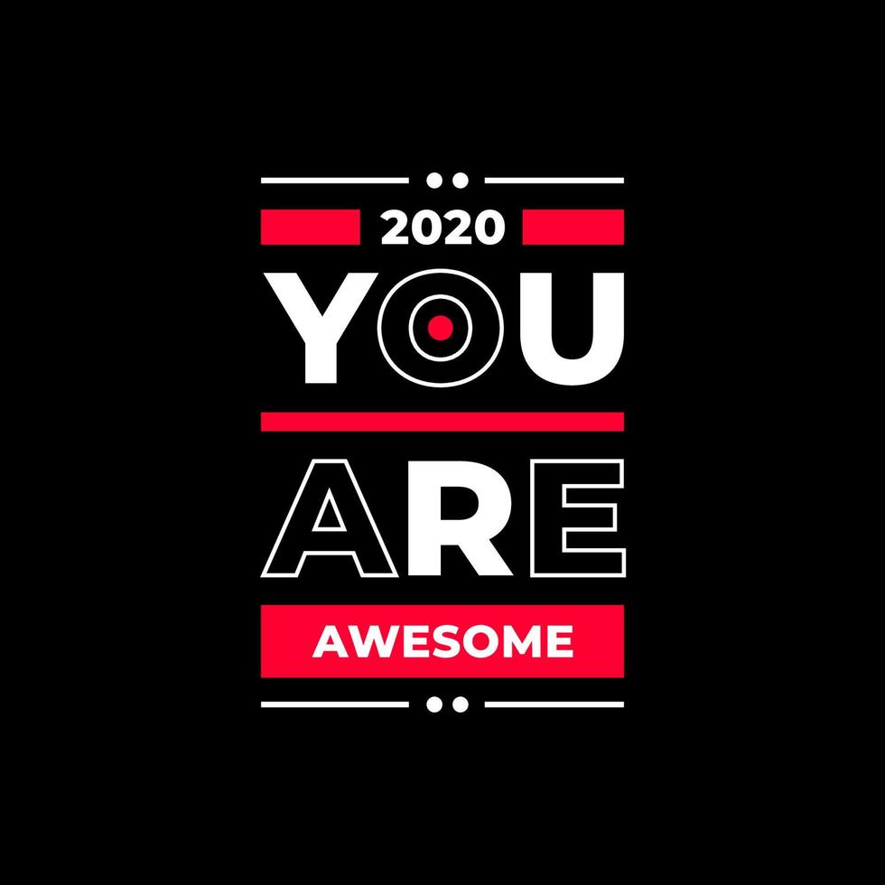 Red modern geometric shape typography inspirational quotes fashion urban style t shirt design vector