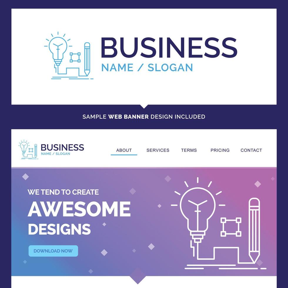 Beautiful Business Concept Brand Name Idea. vector
