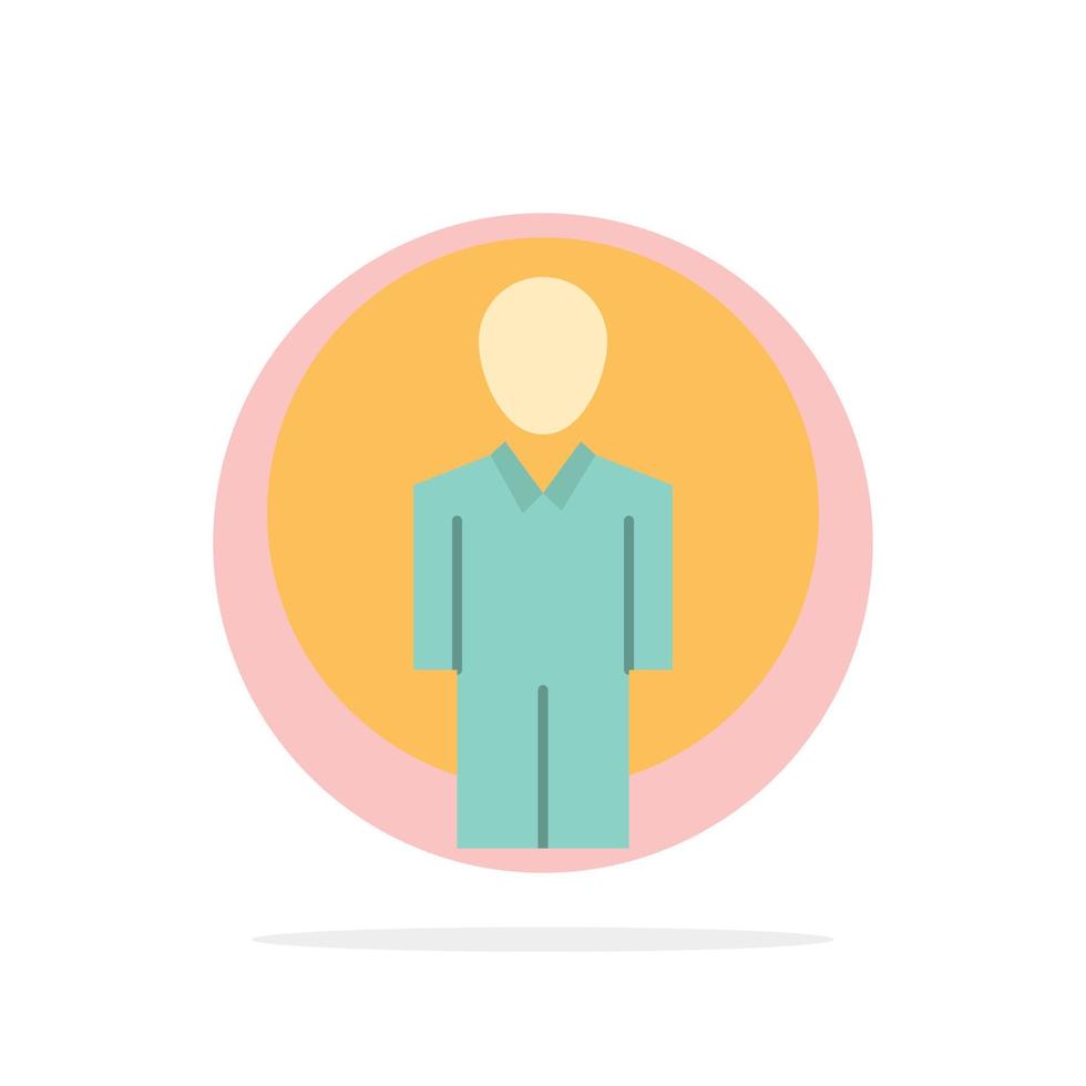 User Id Login Image Abstract Circle Background Flat color Icon vector