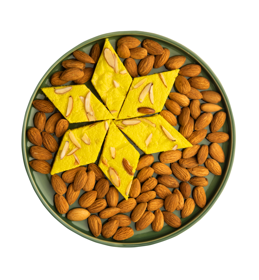 Diwali special badam barfi png