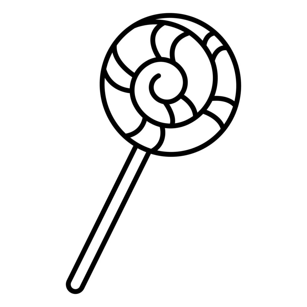 Lollipop doodle icon vector