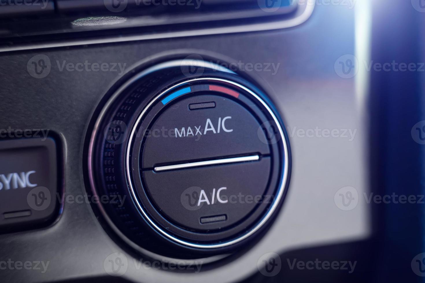 climate control control in the car close-up photo
