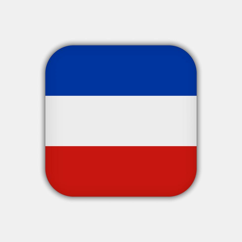 Schleswig-Holstein flag, state of Germany. Vector illustration.