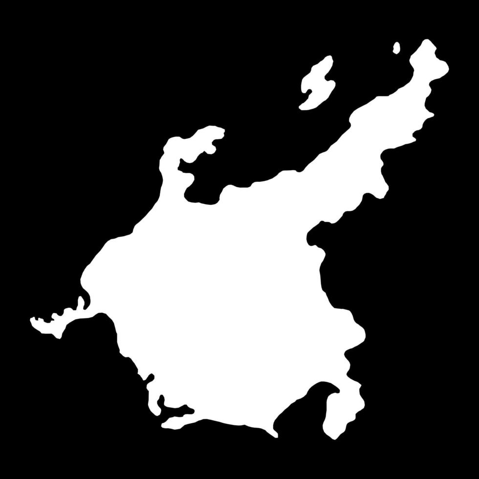 mapa de chubu, región de japón. ilustración vectorial vector