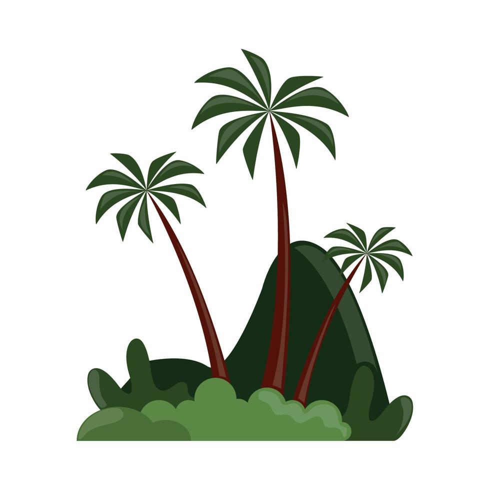 tropical landscape nature vector