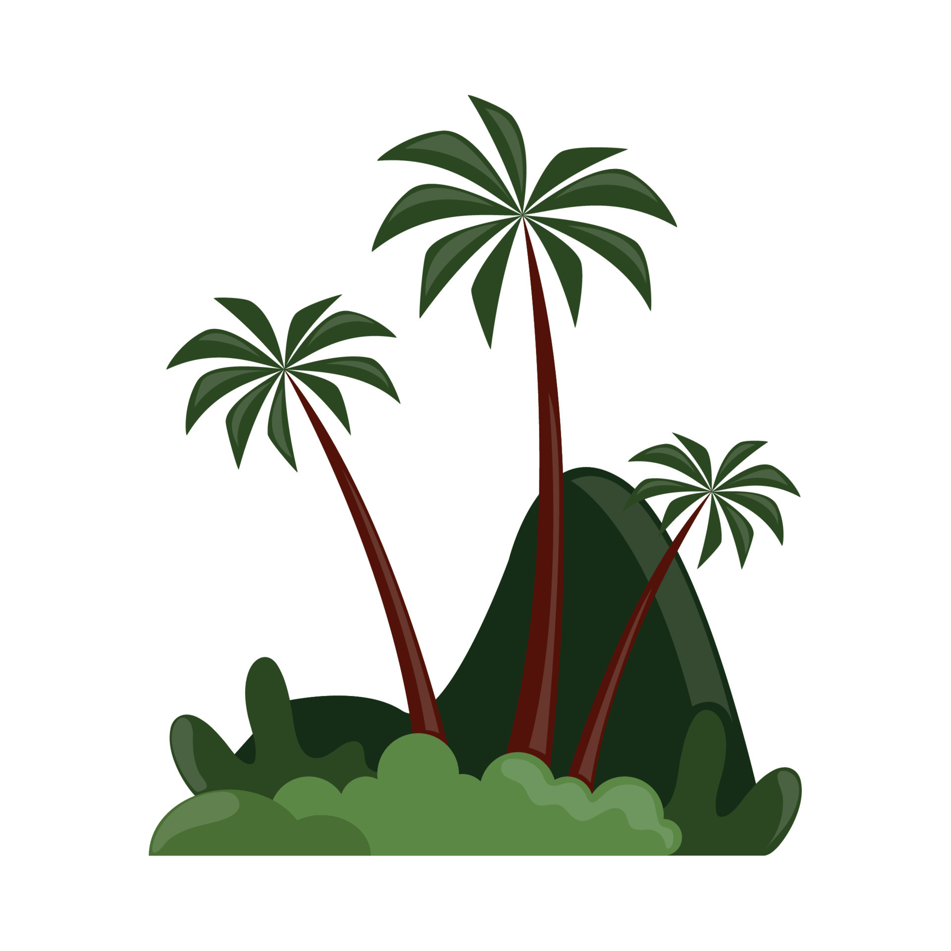 tropical landscape nature 13263030 Vector Art at Vecteezy