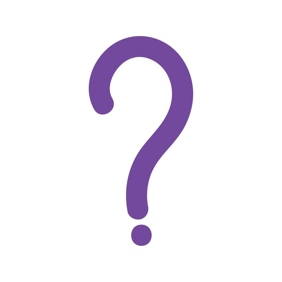social media question mark isolated icon design white background vector