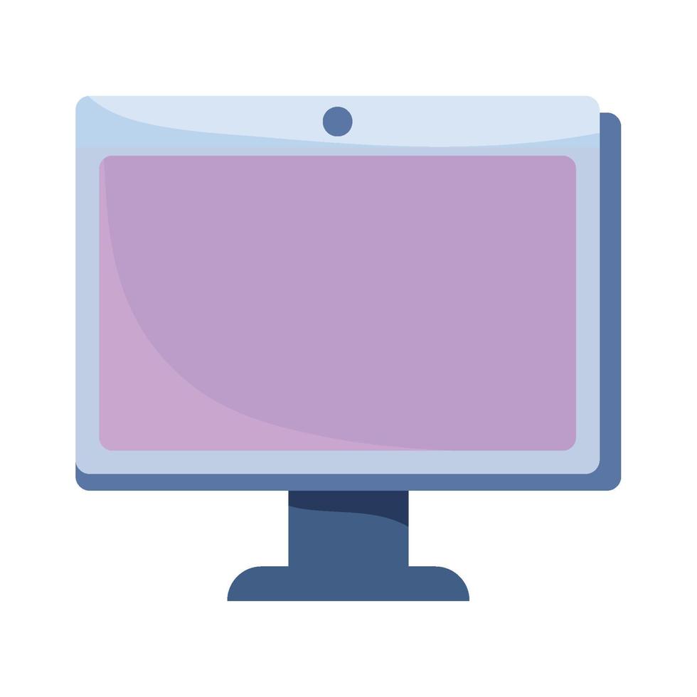 computer screen device technology isolated icon design white background vector