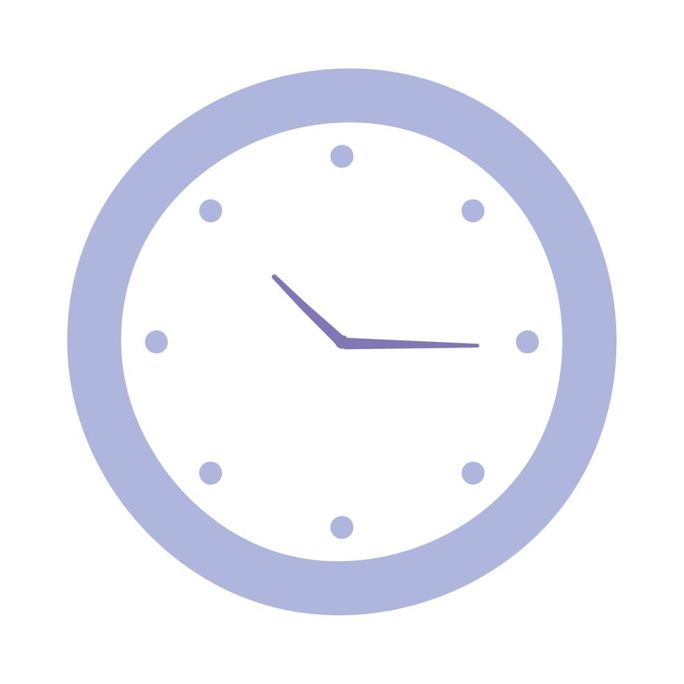 round clock time isolated design icon vector