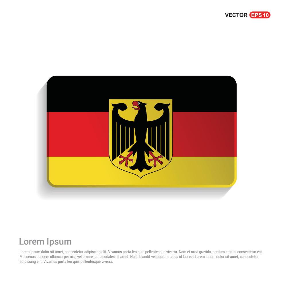 Germany flag design vector 13263421 Vector Art at Vecteezy