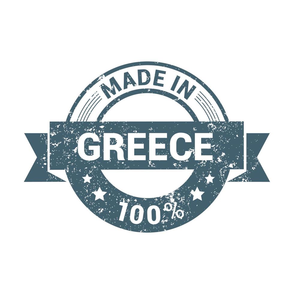 vector de diseño de sello de grecia