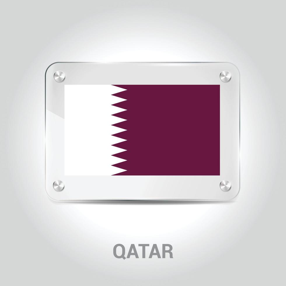 Qatar flag design vector