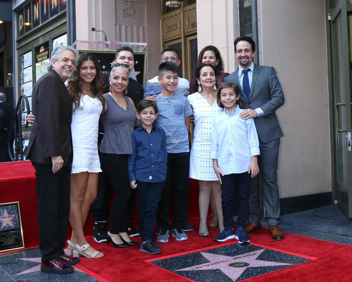LOS ANGELES - NOV 30 - Vanessa Nadal, Lin-Manuel Miranda, Family at the Lin-Manuel Miranda Star Ceremony on the Hollywood Walk of Fame on November 30, 2018 in Los Angeles, CA photo
