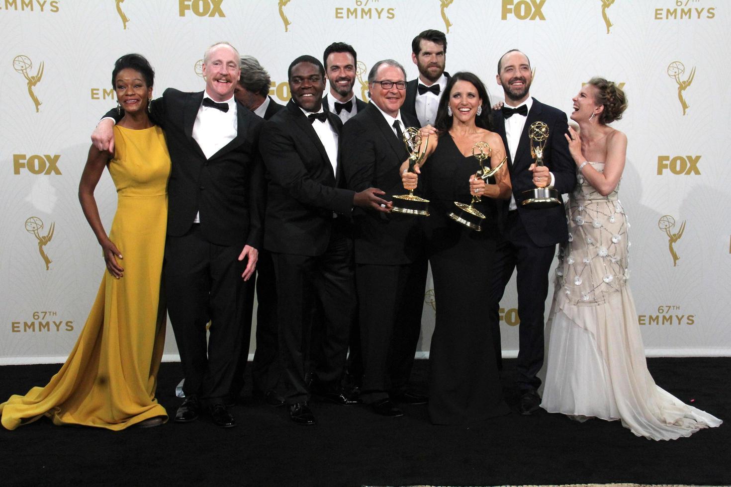 LOS ANGELES - SEP 20 - VEEP Cast and Producers at the Primetime Emmy Awards Press Room at the Microsoft Theater on September 20, 2015 in Los Angeles, CA photo