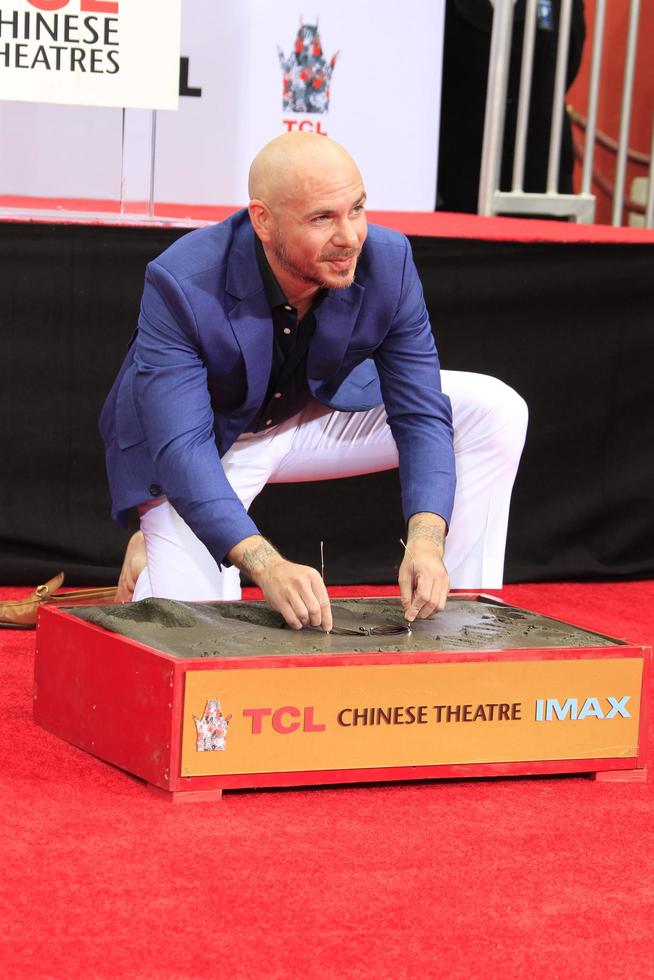 LOS ANGELES - DEC 14 - Pitbull at the Pitbull Hand and Footprint Ceremony at the TCL Chinese Theater IMAX on December 14, 2018 in Los Angeles, CA photo