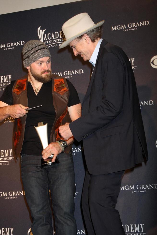 LAS VEGAS - APR 3 - Zac Brown and James Taylor in the Press Room at the Academy of Country Music Awards 2011 at MGM Grand Garden Arena on April 3, 2010 in Las Vegas, NV photo