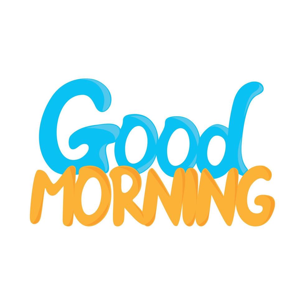 good morning phrase vector