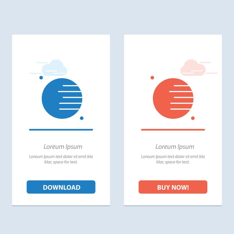 Astronomy Planet Space  Blue and Red Download and Buy Now web Widget Card Template vector