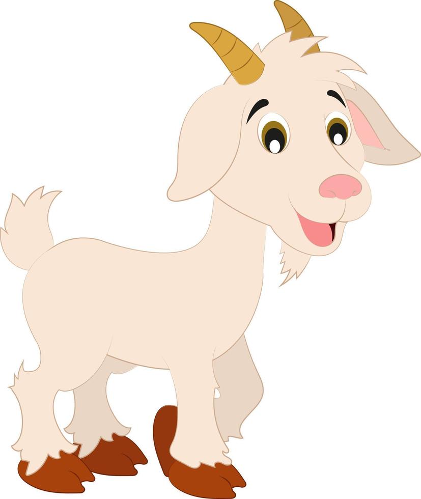 Cartoon Vector Goat On White Background 13266213 Vector Art at Vecteezy