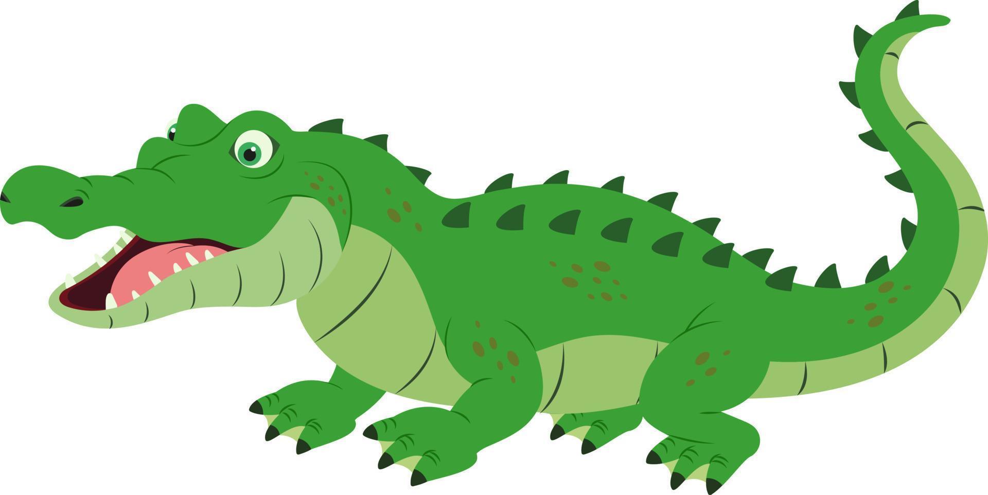 cocodrilo vector de dibujos animados