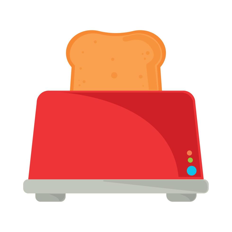 toaster with bread vector