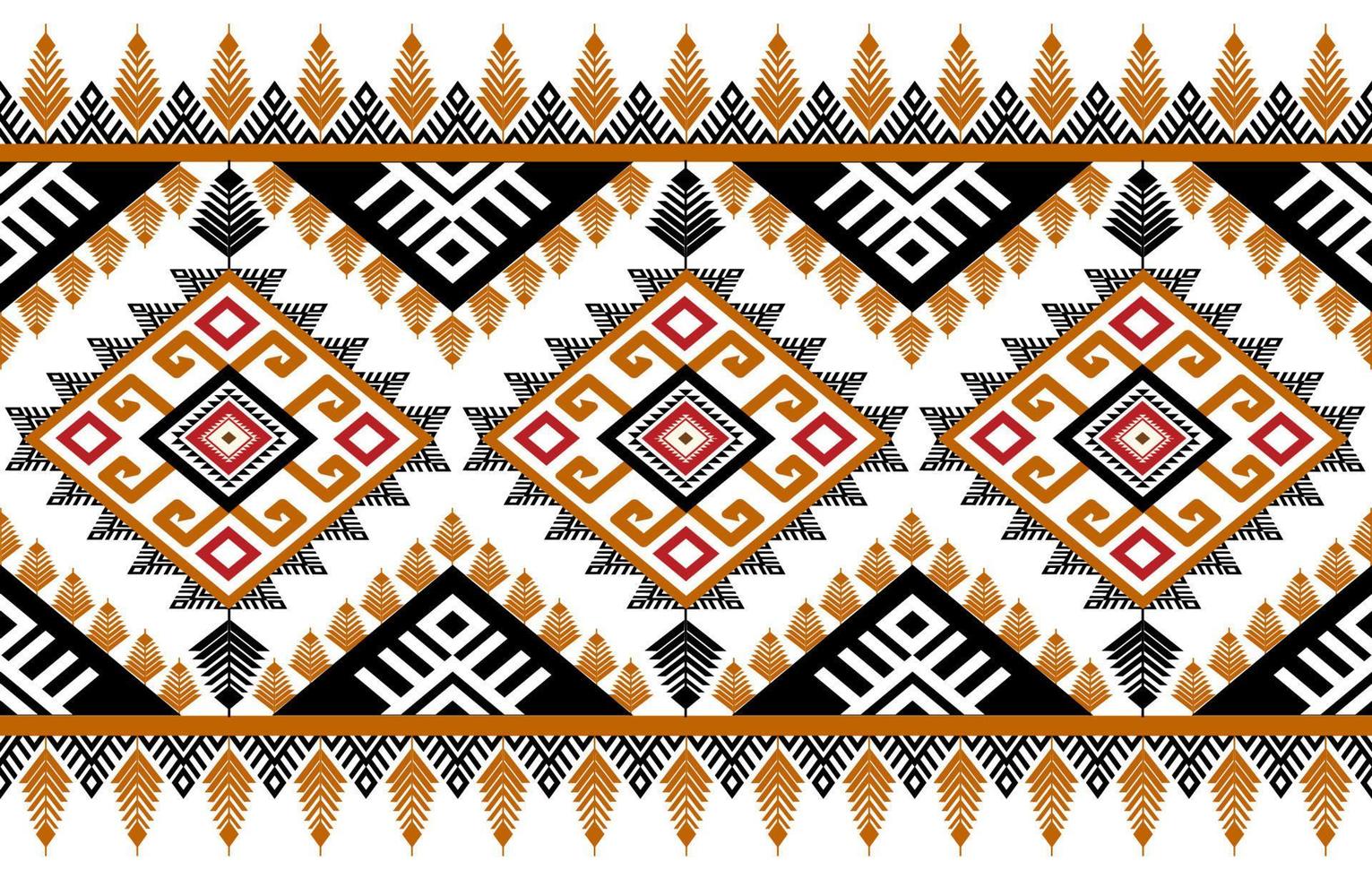 Colorful geometric ethnic pattern. Oriental, western, aztec, tribal traditional. seamless pattern. fabric, tile, background, carpet, wallpaper, clothing, sarong,wrapping, Batik, fabric,Vector pattern. vector