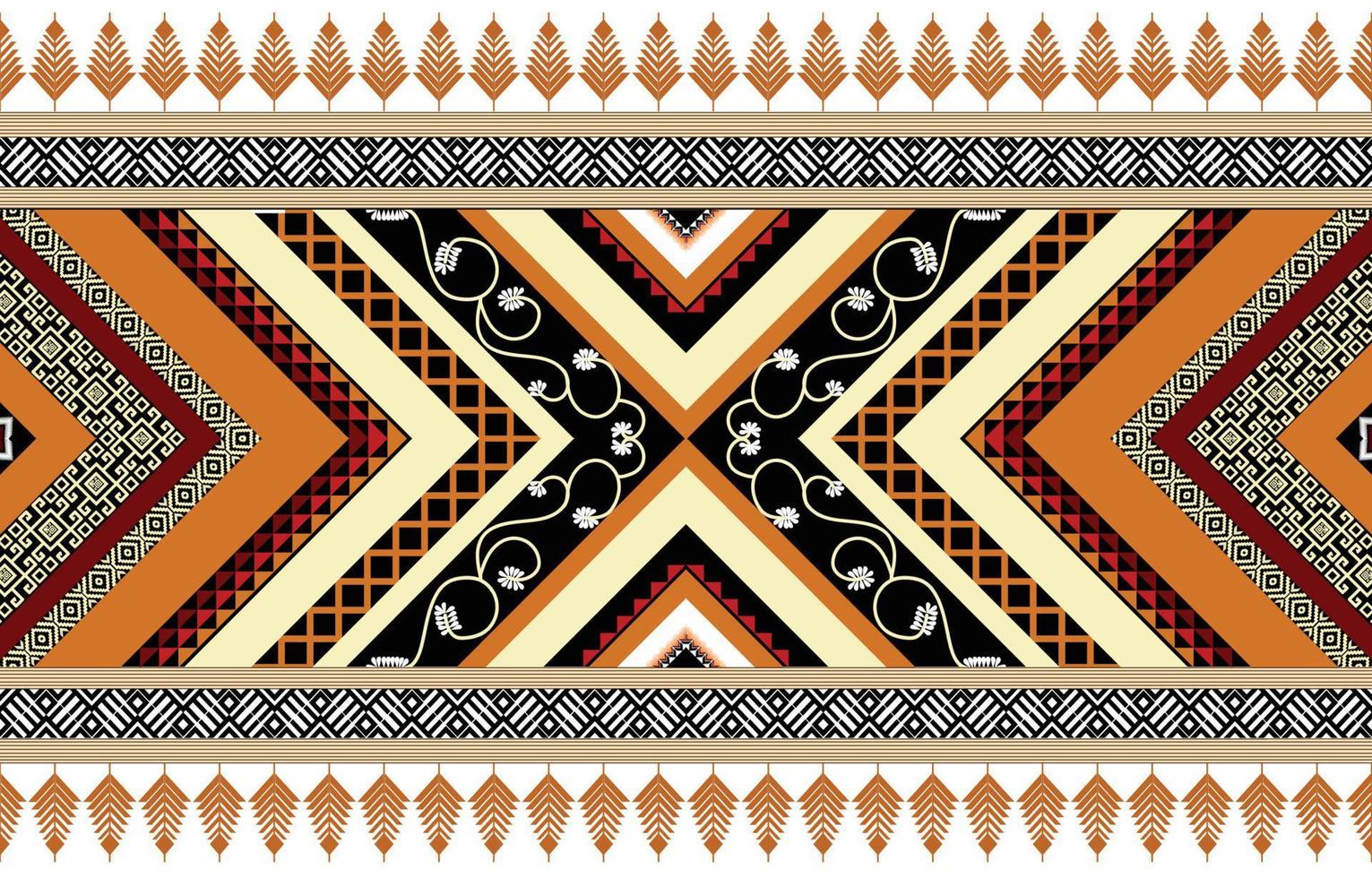 Colorful geometric ethnic pattern. Oriental, western, aztec, tribal traditional. seamless pattern. fabric, tile, background, carpet, wallpaper, clothing, sarong,wrapping, Batik, fabric,Vector pattern. vector