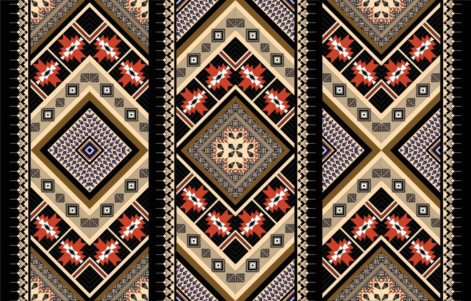 Colorful geometric ethnic pattern. Oriental, western, aztec, tribal traditional. seamless pattern. fabric, tile, background, carpet, wallpaper, clothing, sarong,wrapping, Batik, fabric,Vector pattern. vector