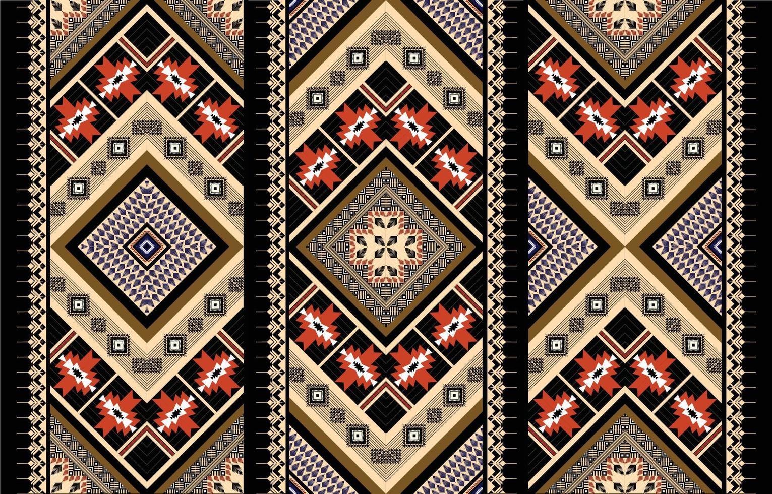 Colorful geometric ethnic pattern. Oriental, western, aztec, tribal traditional. seamless pattern. fabric, tile, background, carpet, wallpaper, clothing, sarong,wrapping, Batik, fabric,Vector pattern. vector