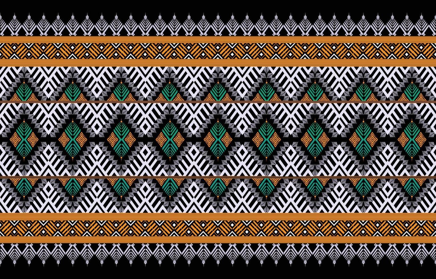 patrón étnico geométrico colorido. oriental, occidental, azteca, tribal tradicional. patrón sin costuras tela, azulejo, fondo, alfombra, papel pintado, ropa, sarong, envoltura, batik, tela, patrón vectorial. vector