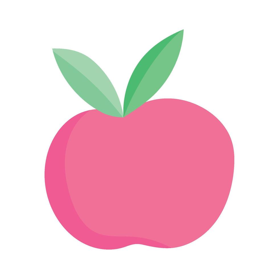 fruta fresca manzana icono aislado diseño fondo blanco vector