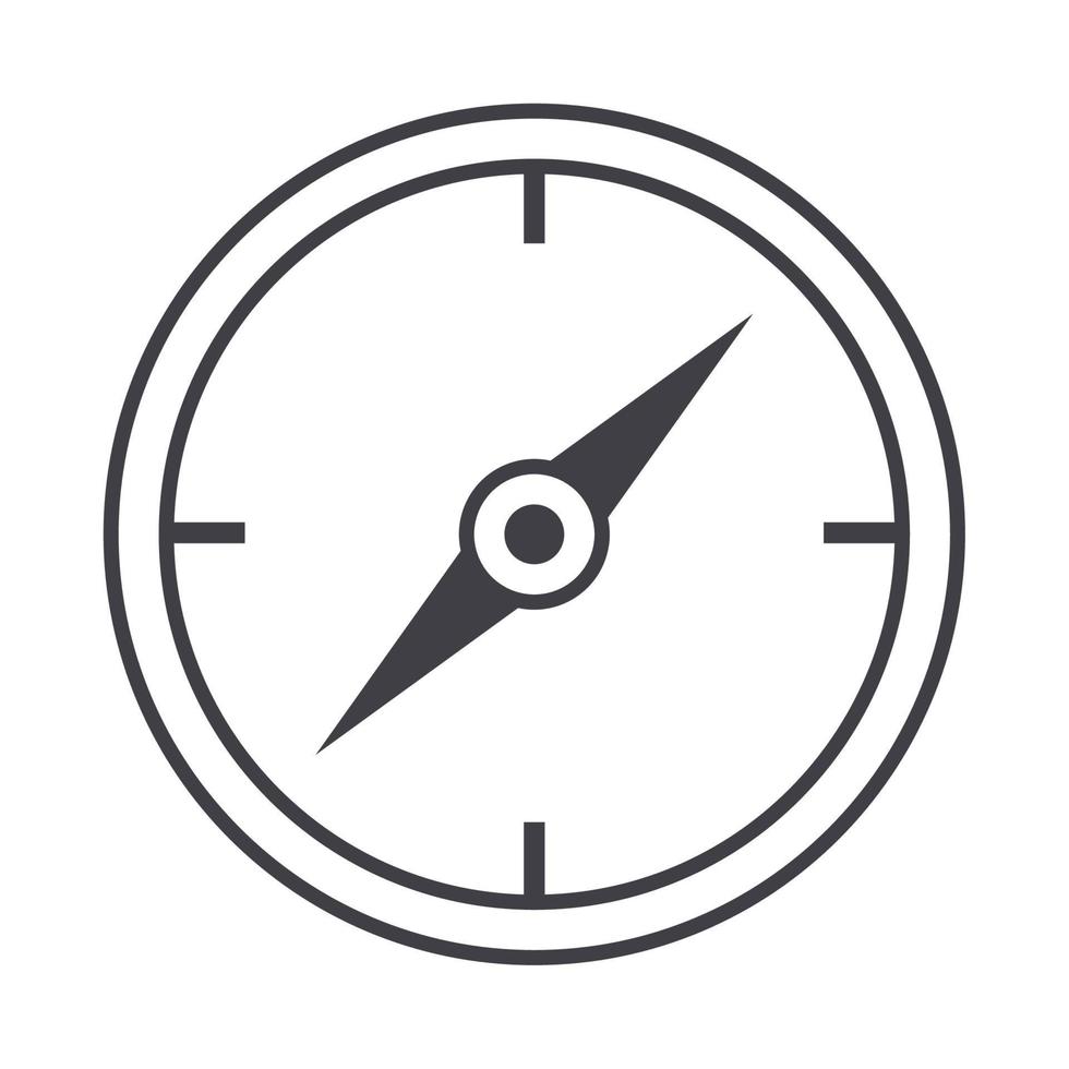 compass rose navigation cartography direction equipment line design icon vector