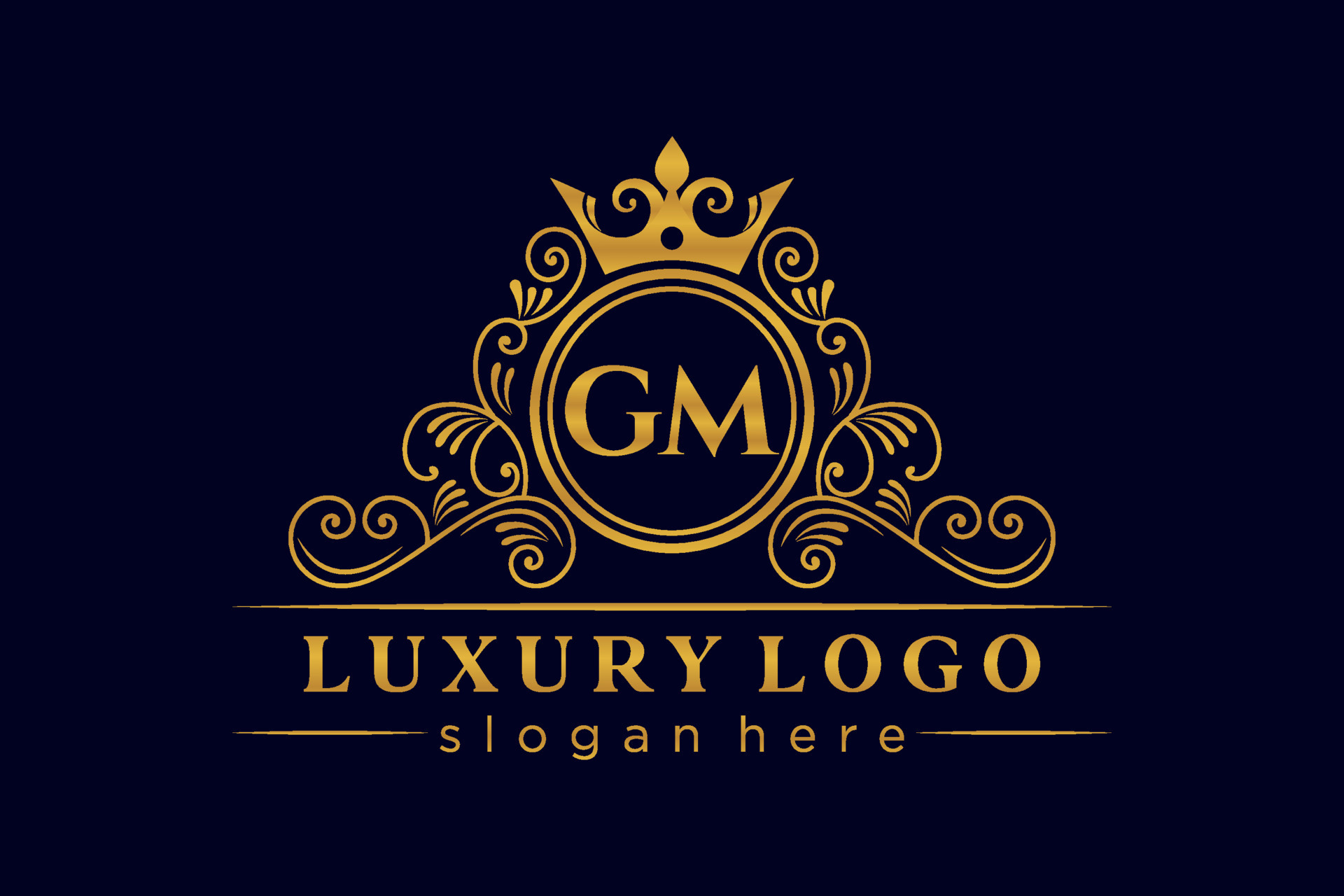 GM Initial Letter Gold calligraphic feminine floral hand drawn heraldic  monogram antique vintage style luxury logo design Premium Vector 13309319  Vector Art at Vecteezy