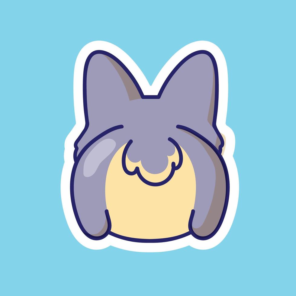 cute dog cartoon character vector