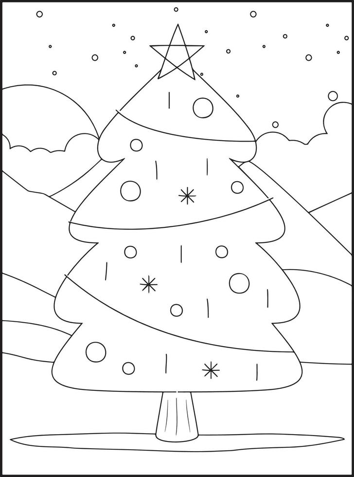 dibujos de navidad para colorear para niños 13266974 Vector en Vecteezy