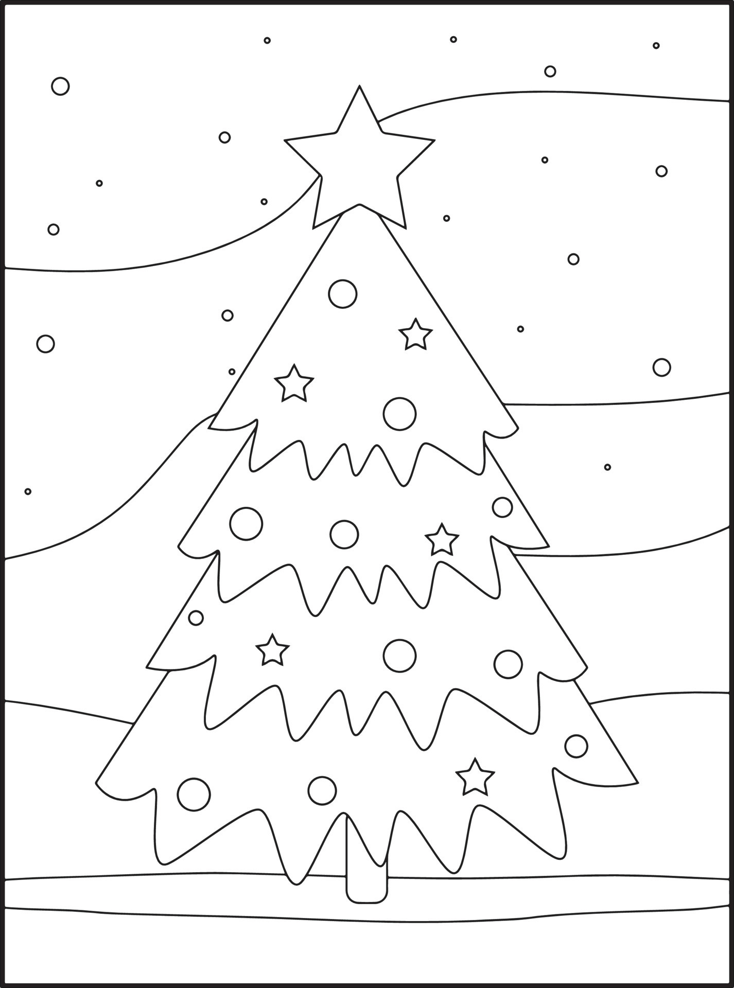 Christmas Coloring Book Pages For Kids 13266977 Vector Art at Vecteezy
