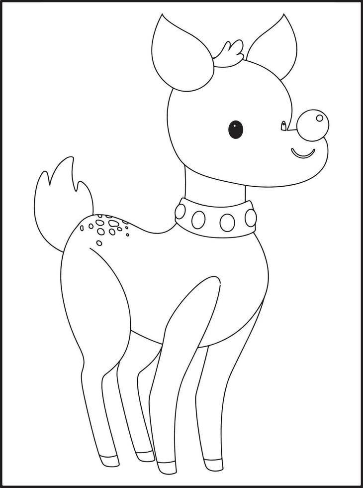 Christmas Coloring Pages For Kids vector