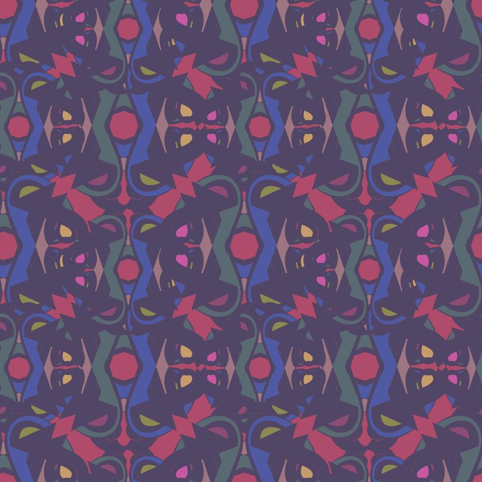 Vector Floral textured print.  Seamless pattern and background