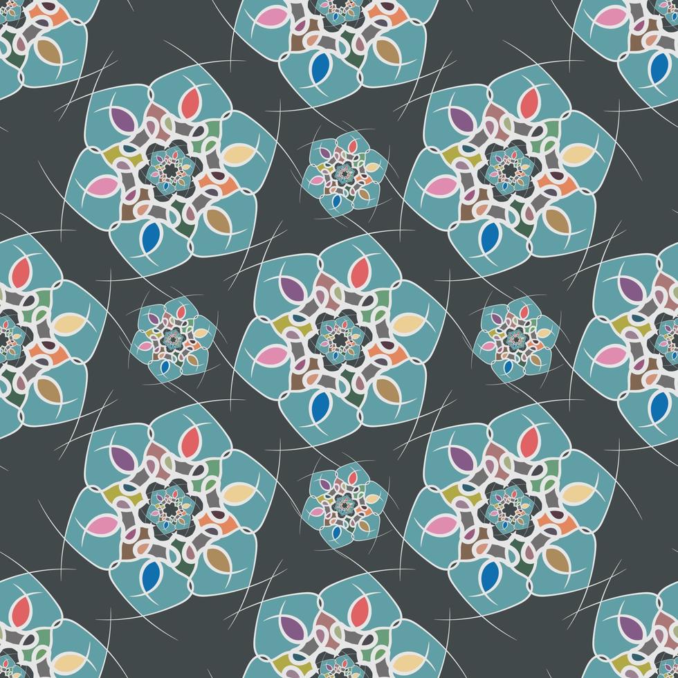 Floral royal pattern . seamless pattern and background vector