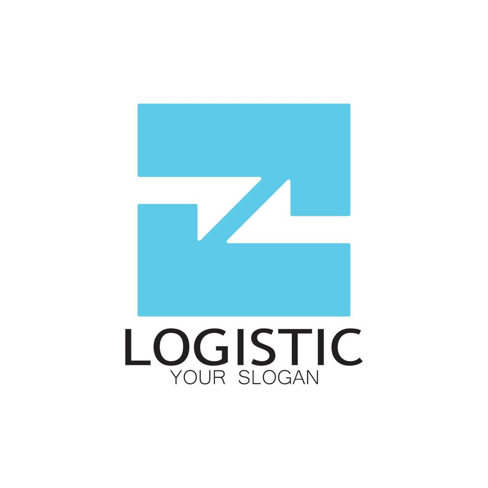 logistics logo icon illustration vector design distribution symbol delivery of goods economy finance