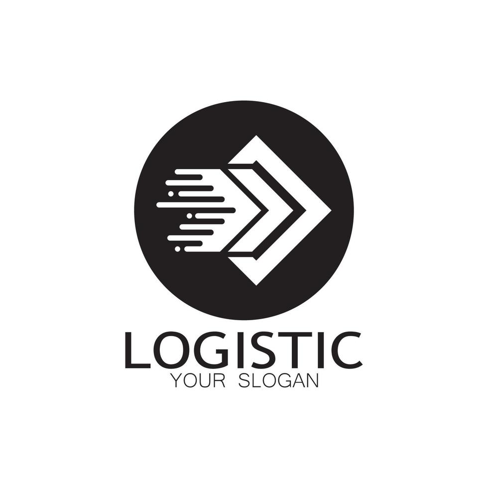 logistics logo icon illustration vector design distribution symbol delivery of goods economy finance