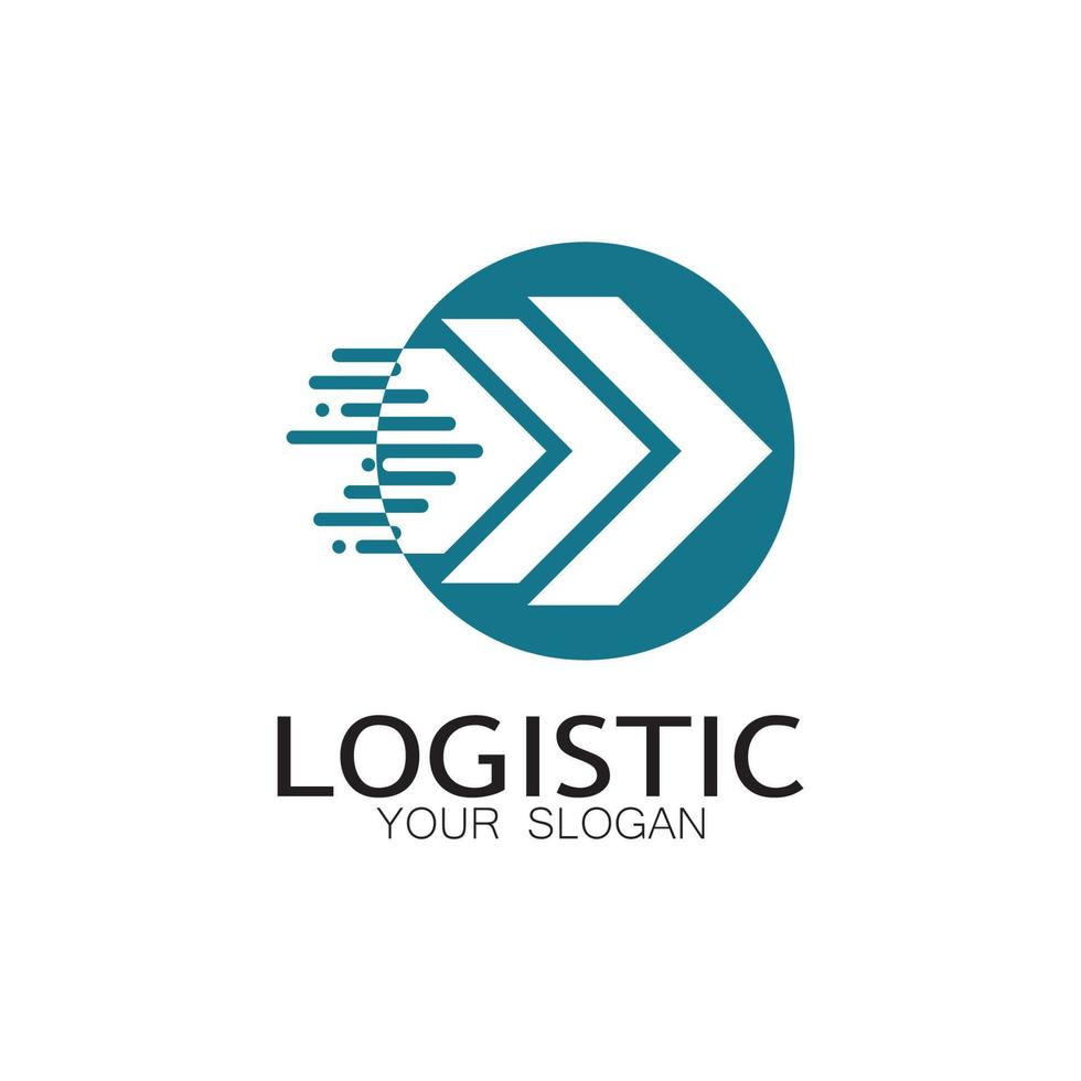 logistics logo icon illustration vector design distribution symbol delivery of goods economy finance