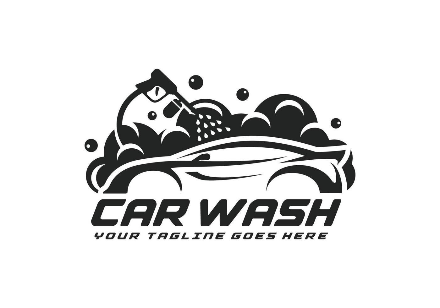 Car wash logo design vector illustration