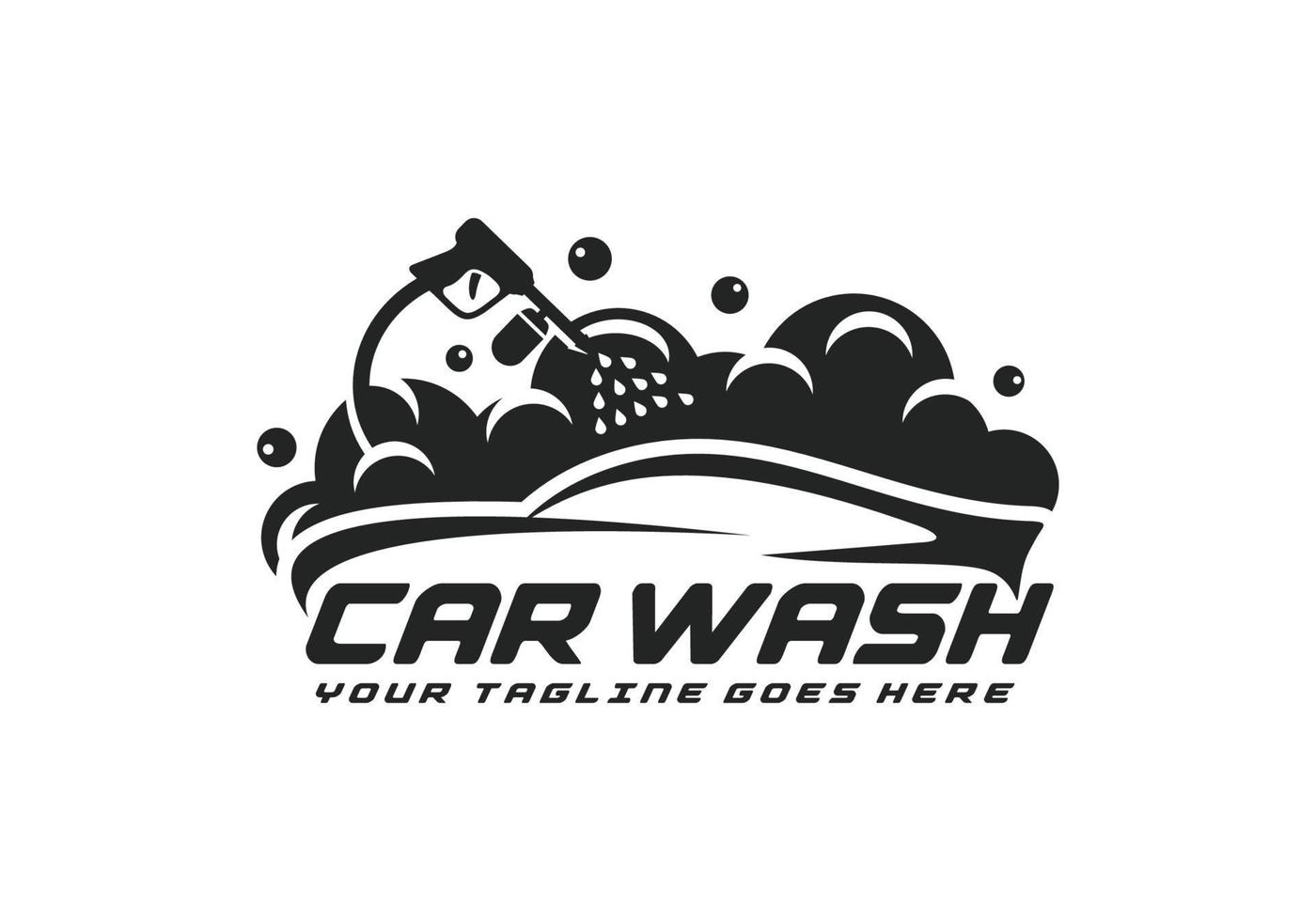 Car wash logo design vector illustration